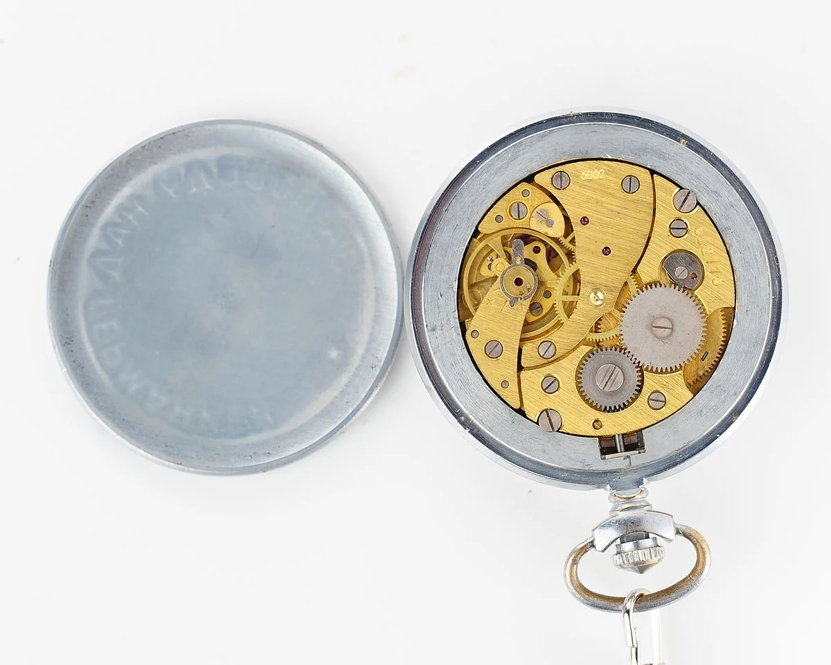 Mechanical Molnija pocket watch Stalin - Victory over Germany!