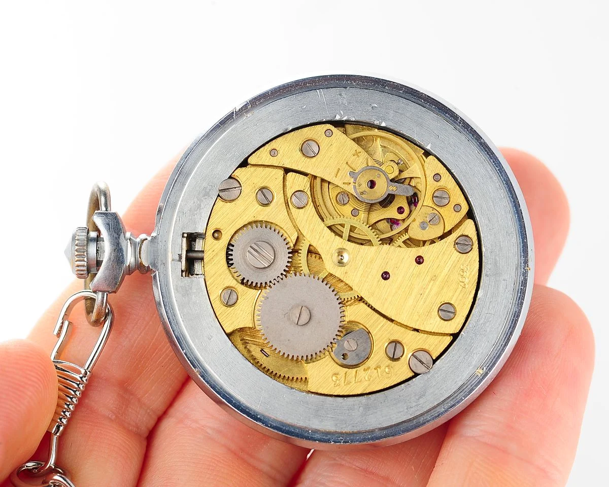 Mechanical Molnija pocket watch Stalin - Victory over Germany!