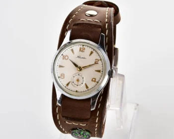 Excellent Soviet vintage Kama mechanical watch from the 1st quarter of 1957 + handmade Sturmanskie compass strap!