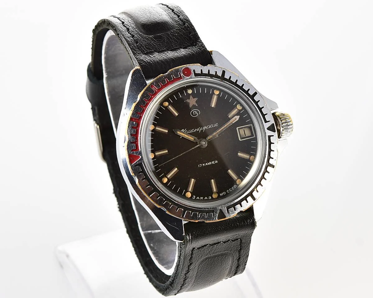 Vostok Komandirskie "Zakaz MO CCCP" limited series watch - rare duo-tone dial! - Image 3