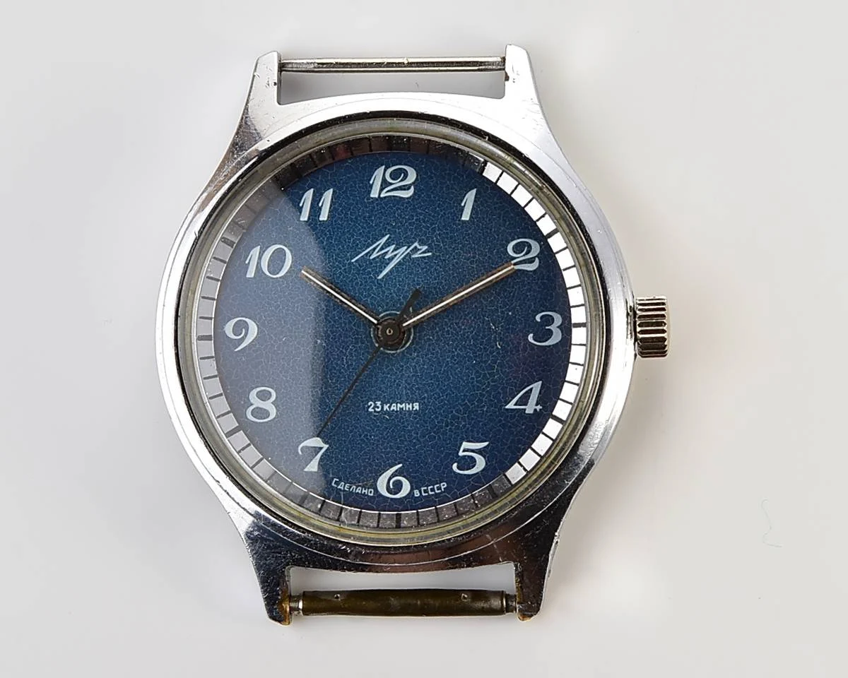Soviet vintage mechanical watch Luch with NATO nylon strap