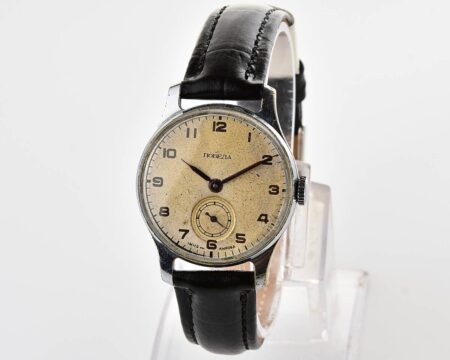 Vintage soviet mechanical POBEDA wrist watch, 1MChZ, 2nd quarter 1952