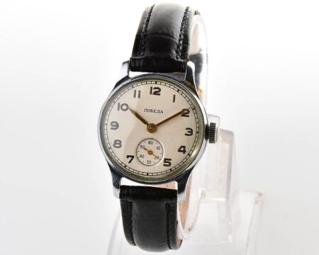 Soviet mechanical POBEDA watch in "hermetic" case, ChChZ, 4th quarter of 1956