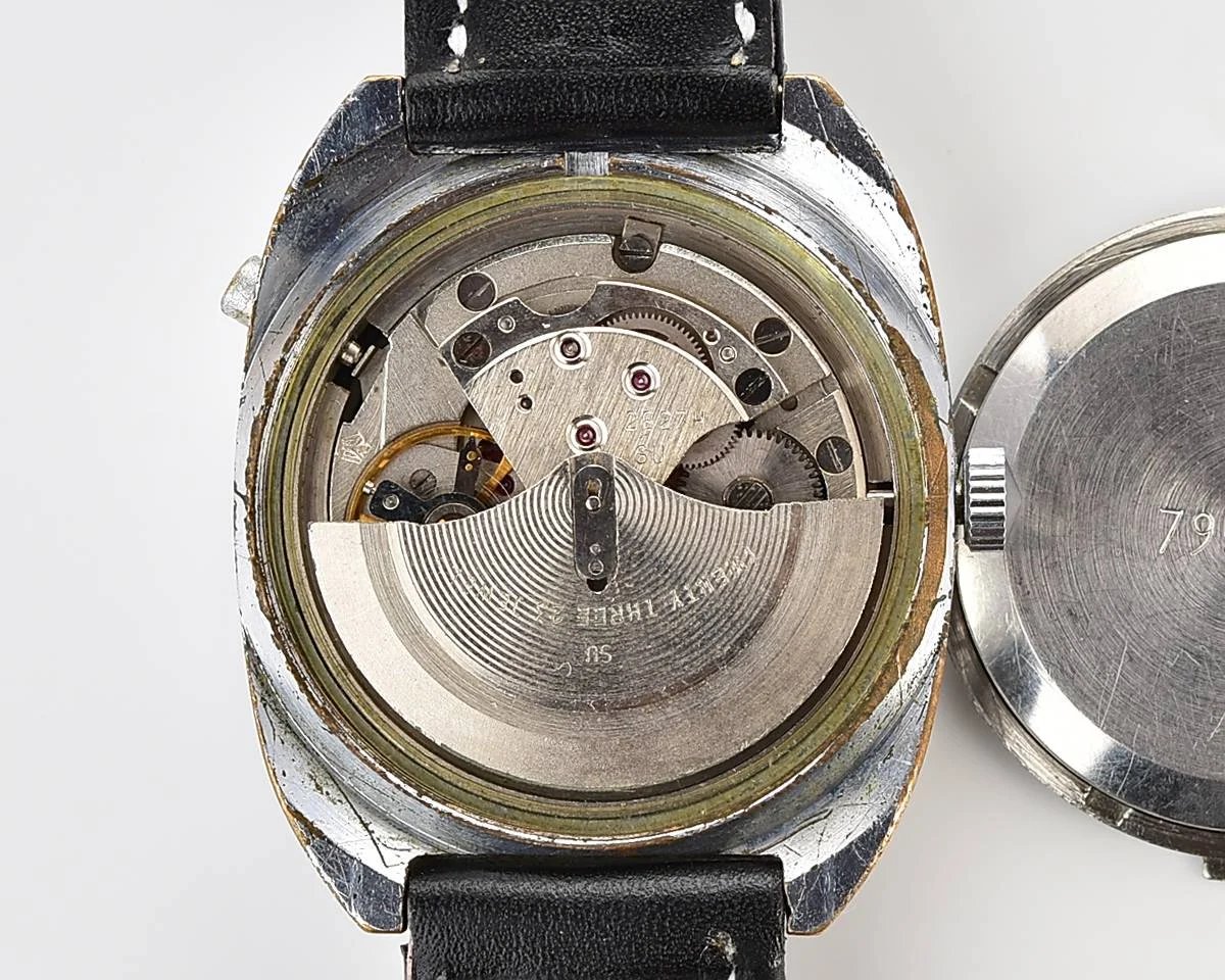 Soviet mechanical Poljot with automatic self-winding movement