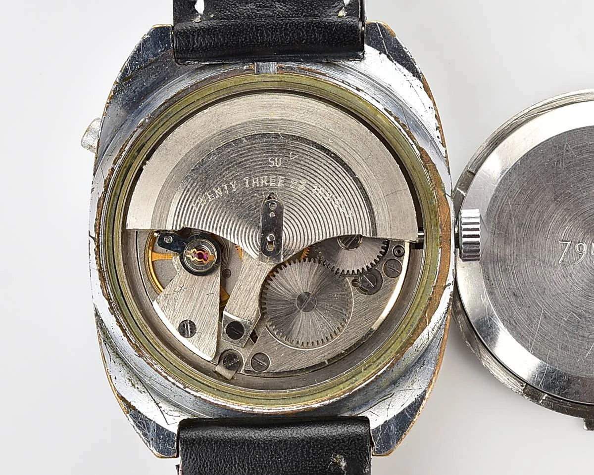 Soviet mechanical Poljot with automatic self-winding movement