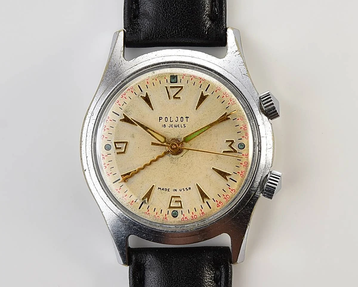 Poljot-Signal vintage mechanical watch with alarm function