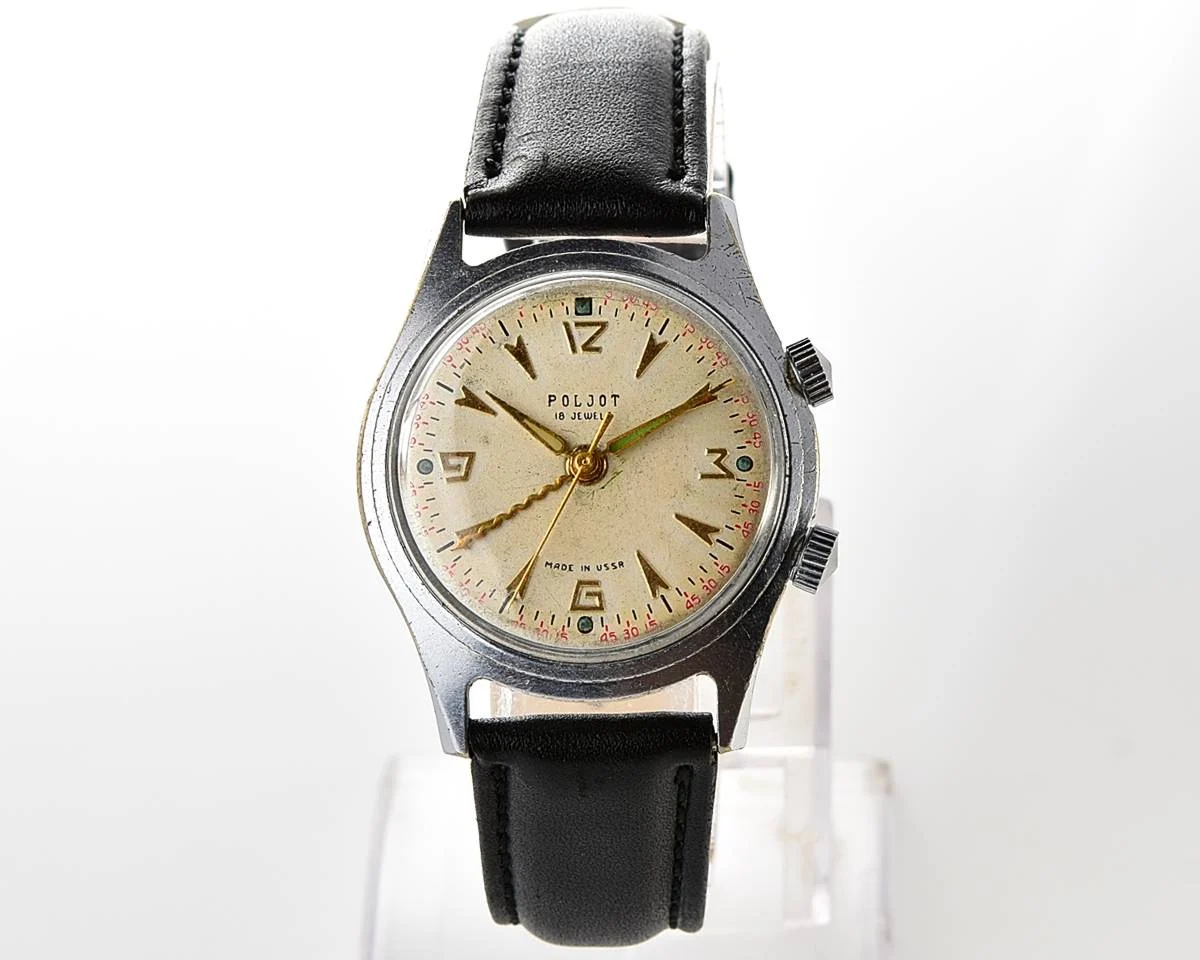 Poljot-Signal vintage mechanical watch with alarm function