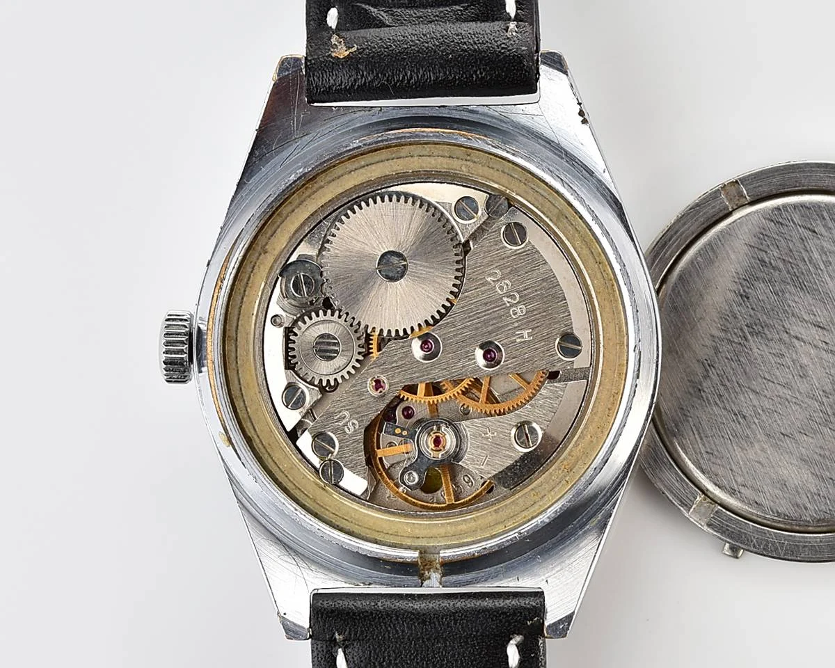 Raketa vintage mechanical wrist watch with double calendar