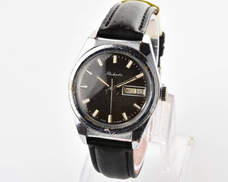 RAKETA vintage mechanical wrist watch with double calendar