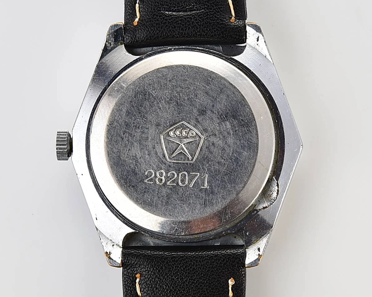 Hexagonal Slava Soviet mechanical vintage watch
