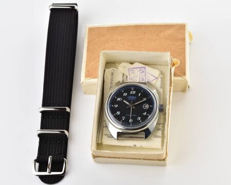 TIME CAPSULE:  Slava soviet vintage mechanical watch with automatic self-winding movement - New Old Stock(NOS)!