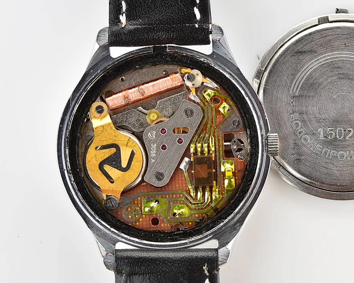 Soviet Slava watch with quartz movement