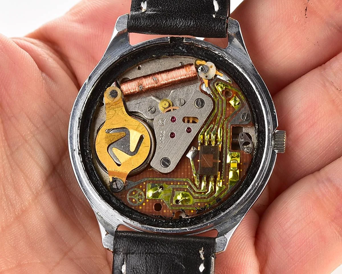 Soviet Slava watch with quartz movement