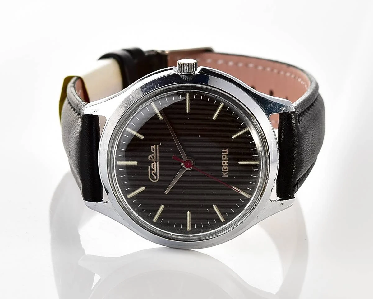 Soviet Slava watch with quartz movement