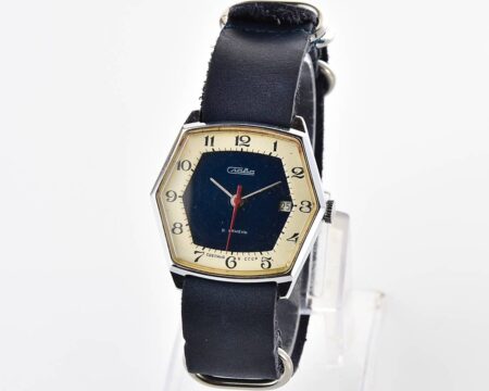 Hexagonal Slava soviet mechanical vintage watch