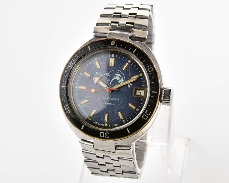 Vostok Amphibia DIVER wrist watch (Scuba Dude), with steel bracelet