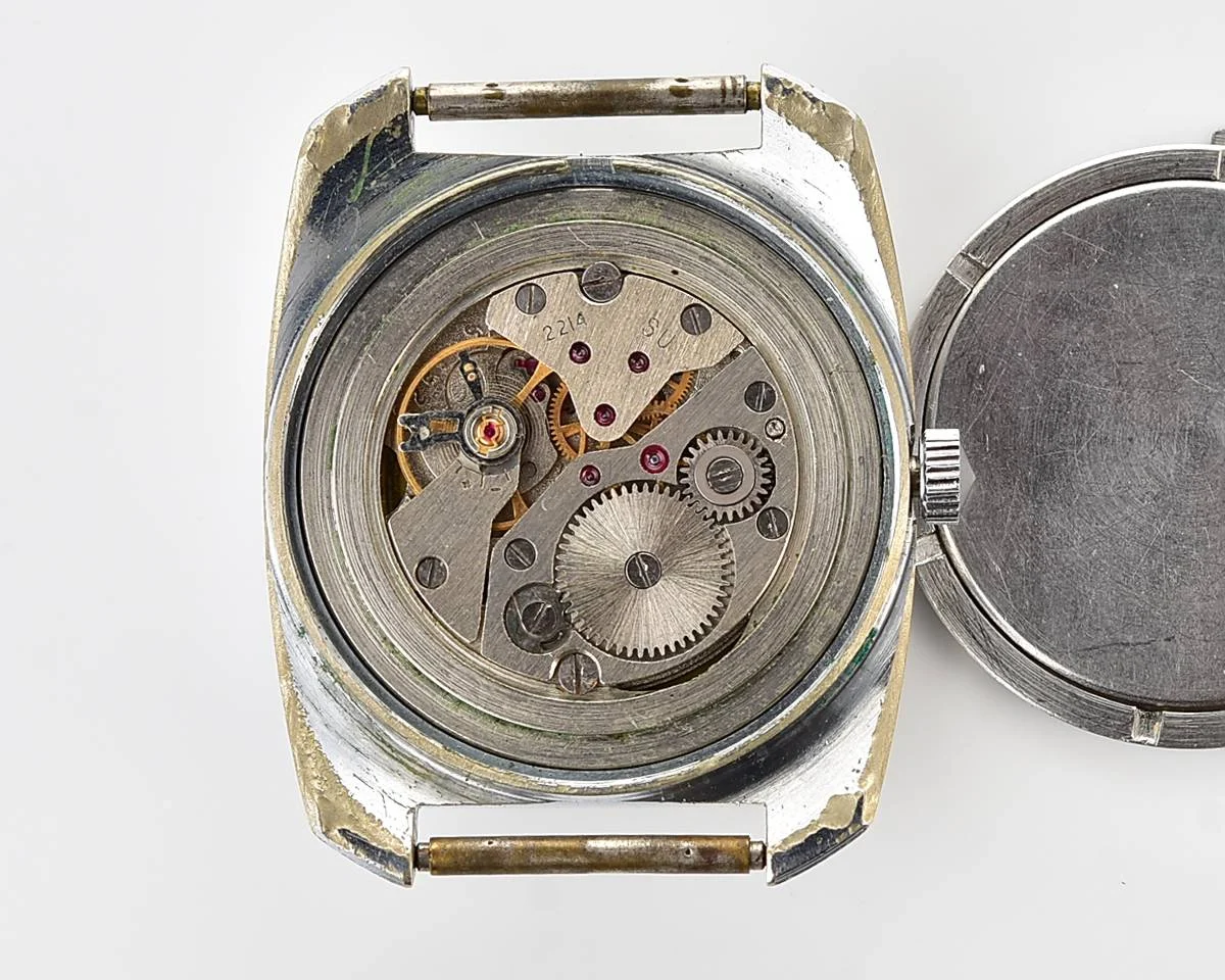 Export Wostok (Vostok) mechanical watch with beautiful textured teal dial