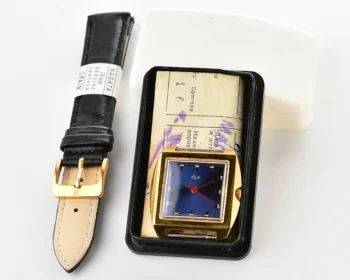 TIME CAPSULE: Luch Soviet vintage gold-platedwrist watch – New Old Stock (NOS)!