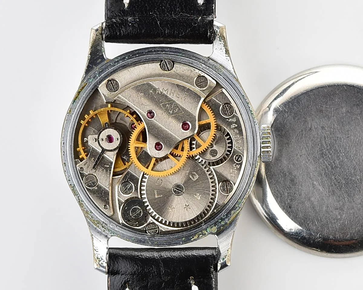 Rare version vintage Soviet mechanical watch Moskva