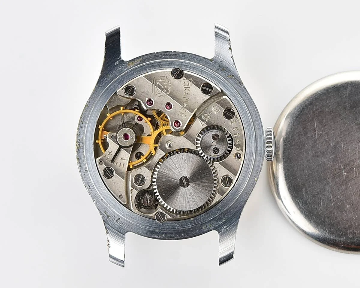 Exceptionally well preserved Soviet Pobeda from 1957 + exquisite Sturmanskie compass strap!
