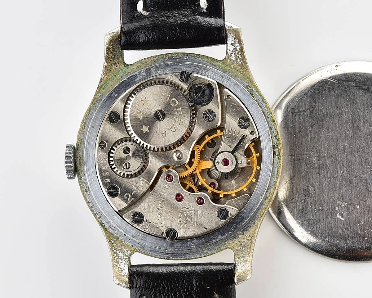 Vintage Soviet mechanical Pobeda watch, 2MChZ from the second quarter of 1954