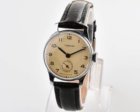 Vintage soviet mechanical POBEDA watch, 2MChZ from the second quarter of 1954