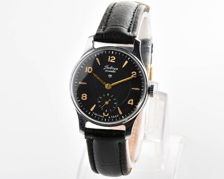 Vintage soviet mechanical POBEDA watch, 2MChZ from 3rd quarter 1955!