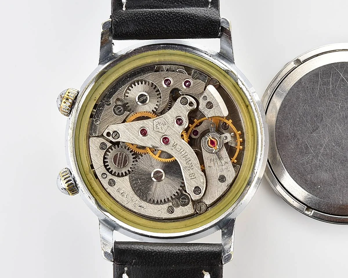Vintage Soviet mechanical watch Poljot with alarm clock function