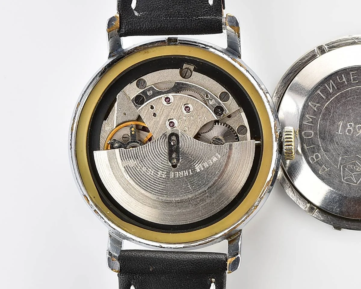 Soviet Poljot mechanical wristwatch with automatic self-winding movement