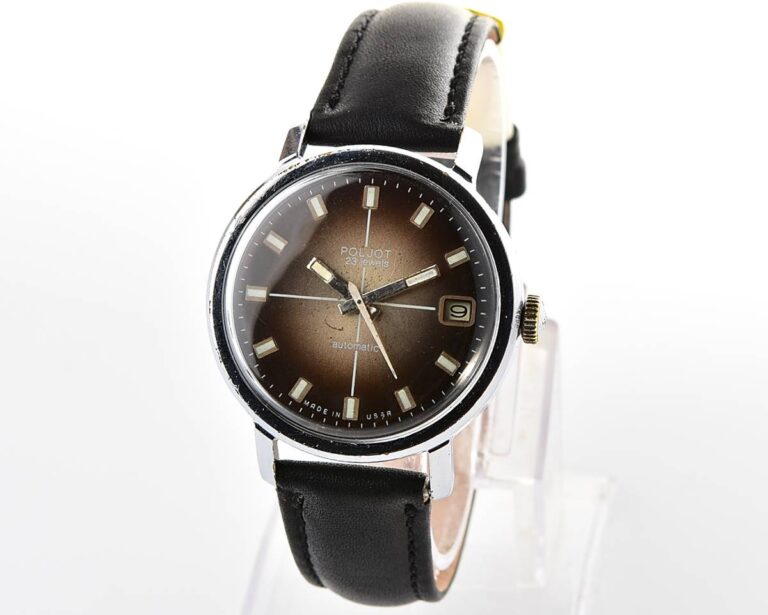 Soviet POLJOT mechanical wristwatch with automatic self-winding movement