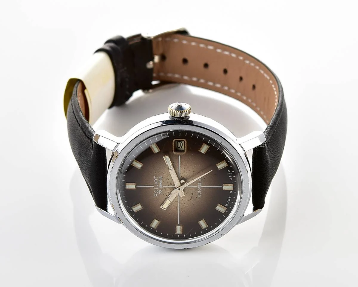 Soviet Poljot mechanical wristwatch with automatic self-winding movement