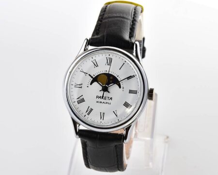 Soviet Raketa MOON PHASES quartz watch