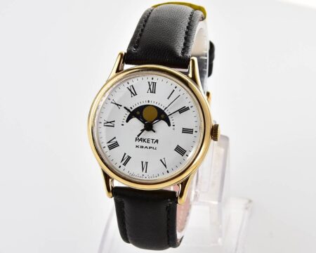 Soviet Raketa MOON PHASES quartz watch