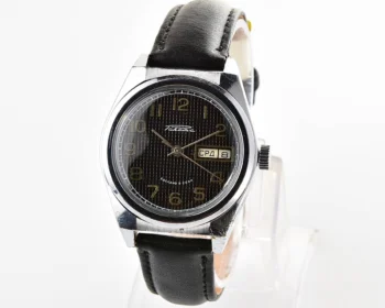 Raketa vintage mechanical wrist watch with double calendar