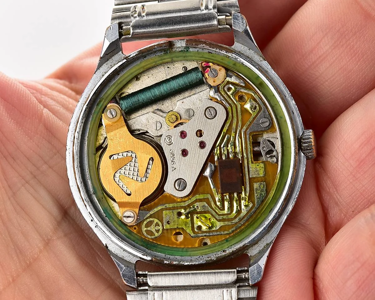 Soviet quartz Slava "Sport" with pulse scale!