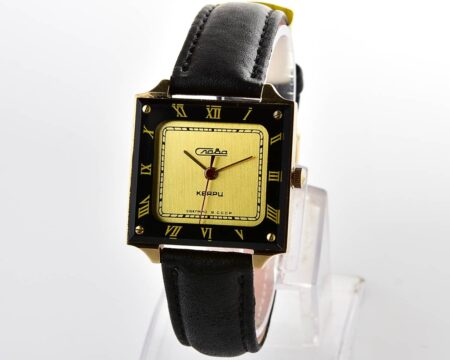 Excellent soviet SLAVA with automatic quartz movement in unusual square body