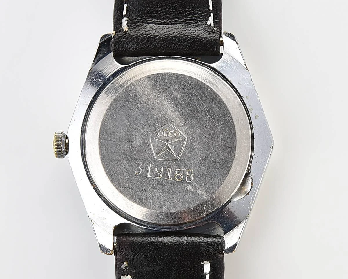 Hexagonal Slava Soviet mechanical vintage watch