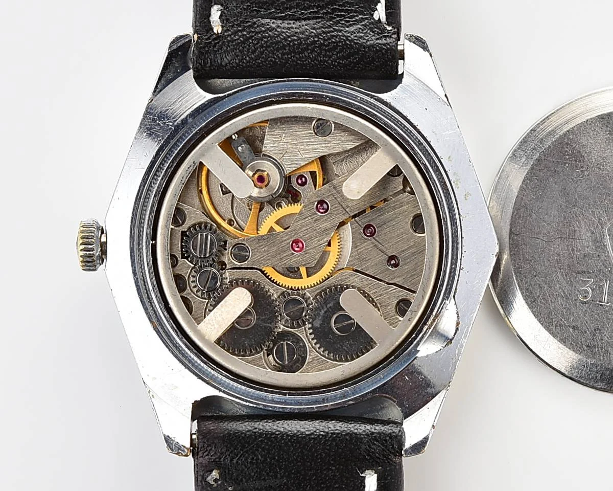 Hexagonal Slava Soviet mechanical vintage watch