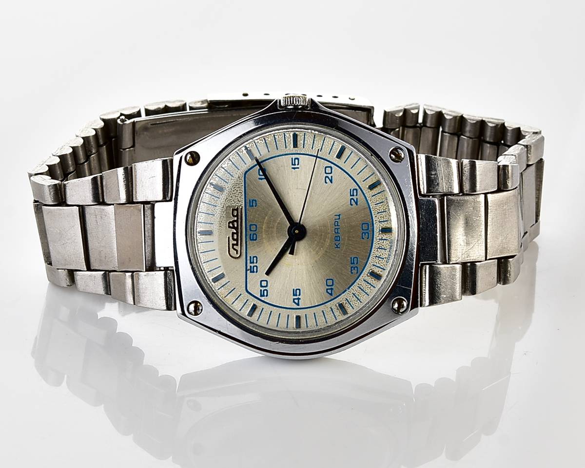 Automatic soviet SLAVA with quartz movement