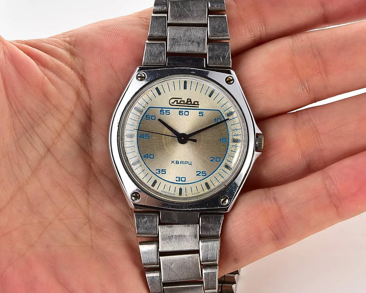 Soviet Slava with quartz movement