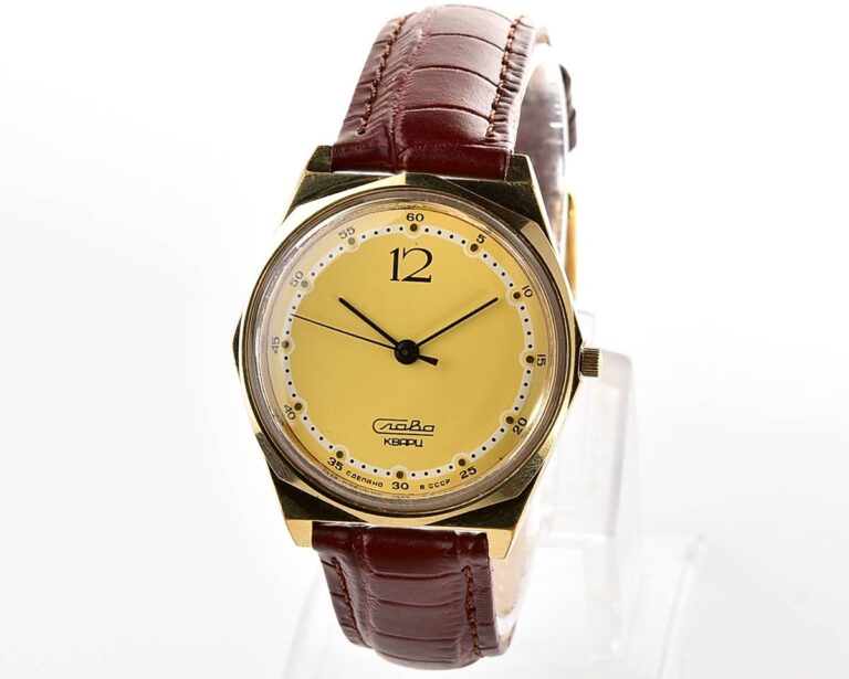 Automatic soviet SLAVA watch with quartz movement