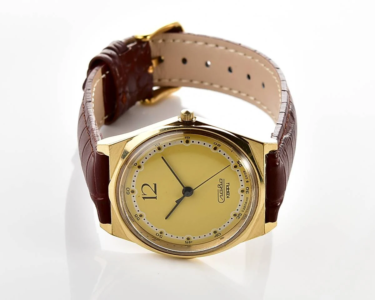 Soviet Slava watch with quartz movement