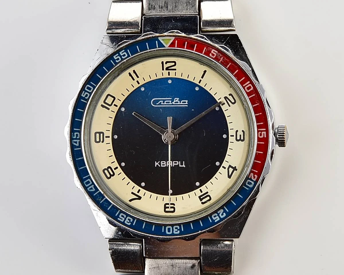 Soviet Slava Pepsi with quartz movement