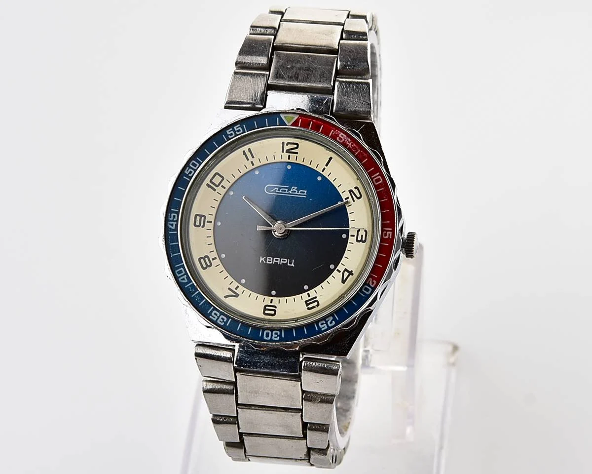 Soviet Slava Pepsi with quartz movement