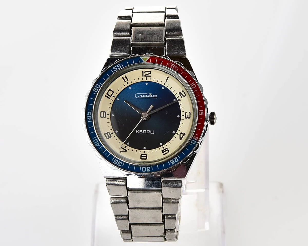 Soviet Slava Pepsi with quartz movement