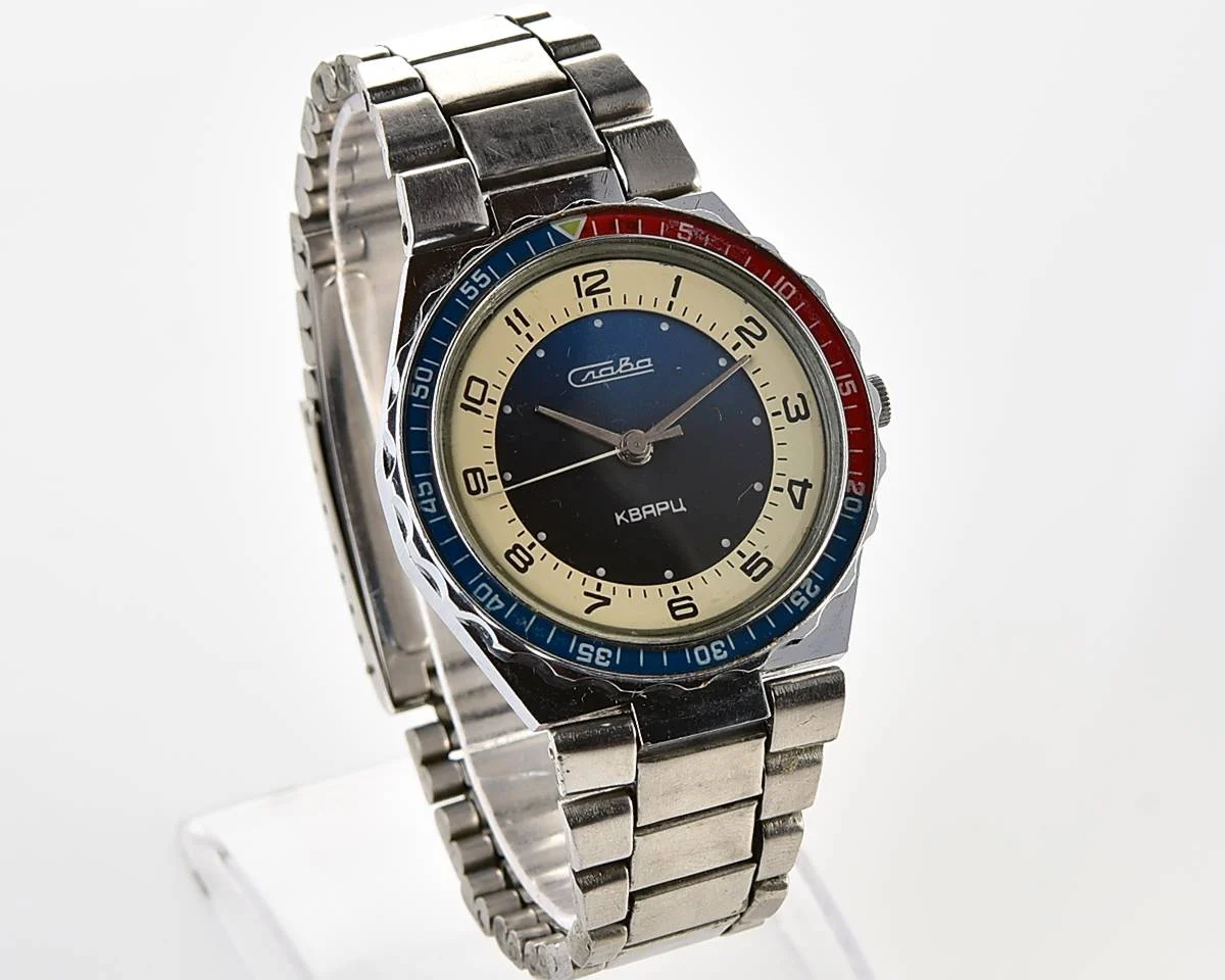 Soviet Slava Pepsi with quartz movement