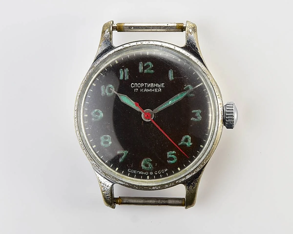 Vintage Soviet Sportivnie mechanical watch from the 1950s