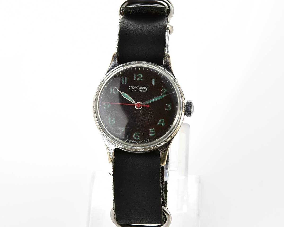 Vintage Soviet Sportivnie mechanical watch from the 1950s