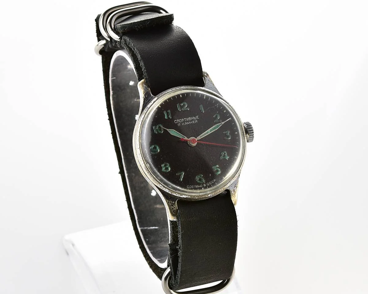 Vintage Soviet Sportivnie mechanical watch from the 1950s