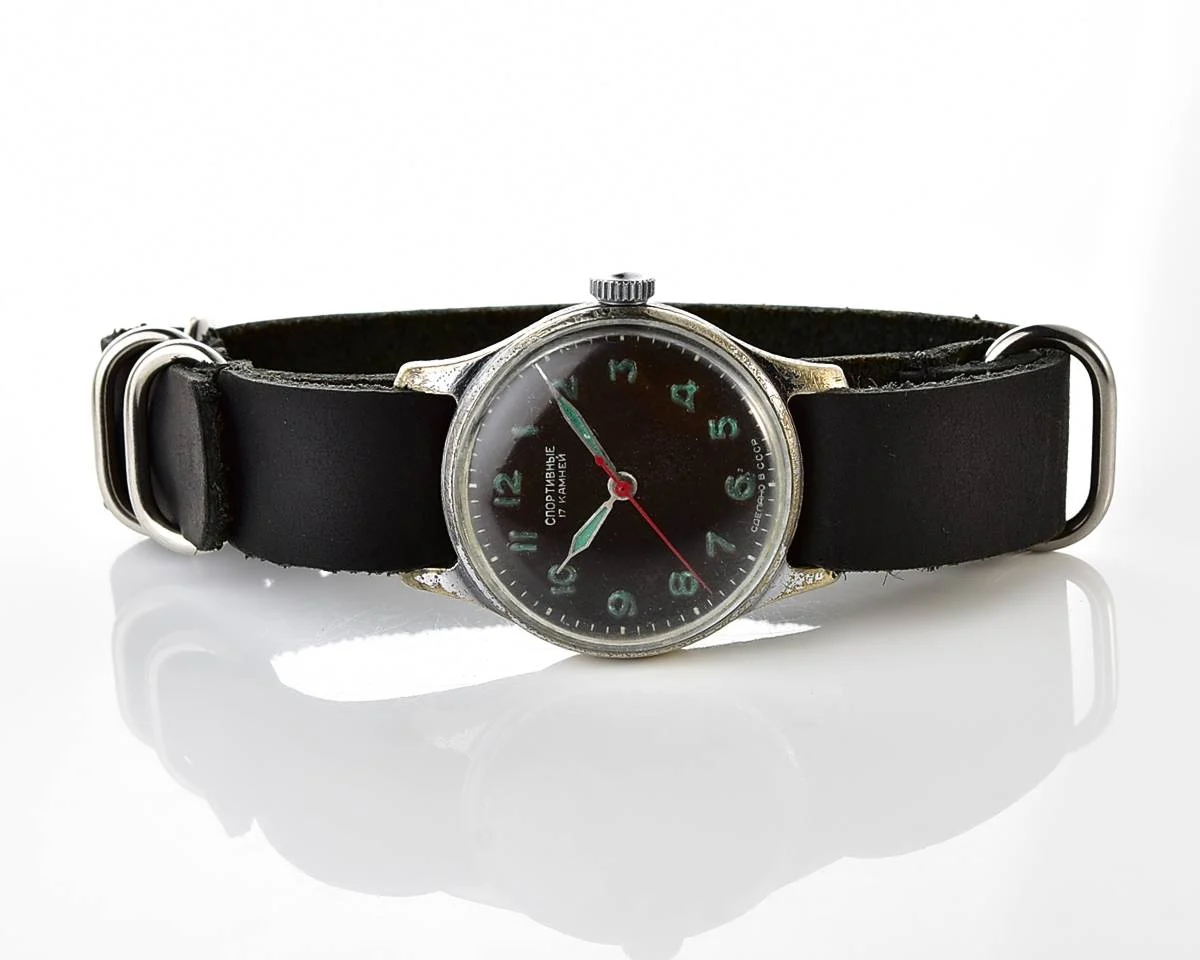 Vintage Soviet Sportivnie mechanical watch from the 1950s